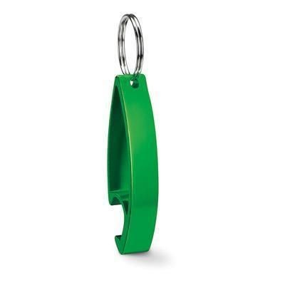 Branded Promotional KEYRING OPENER in Lime Bottle Opener From Concept Incentives.