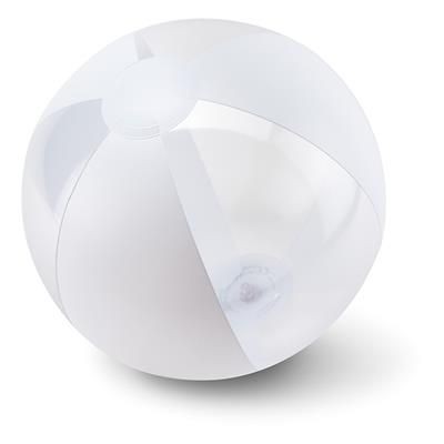 Branded Promotional INFLATABLE BEACHBALL in White Beach Ball From Concept Incentives.