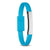 Branded Promotional SILICON BRACELET CABLE with Micro USB in Turquoise Memory Stick USB From Concept Incentives.