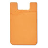 Branded Promotional SILICON CARDHOLDER FOR PHONE with 3m Tape in Orange Mobile Phone Case From Concept Incentives.