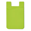 Branded Promotional SILICON CARDHOLDER FOR PHONE with 3m Tape in Lime Mobile Phone Case From Concept Incentives.