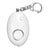 Branded Promotional MINI PERSONAL ALARM with Keyring in White Alarm From Concept Incentives.