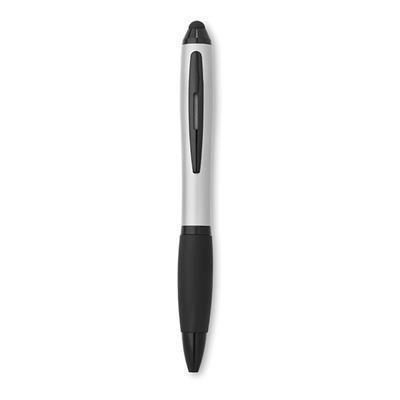 Branded Promotional RIO TOUCH PEN in Matt Silver Pen From Concept Incentives.