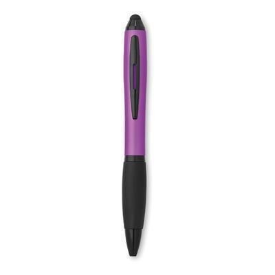 Branded Promotional RIO TOUCH PEN in Fuchsia Pen From Concept Incentives.