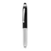 Branded Promotional STYLUS PEN with Torch in Black Pen From Concept Incentives.