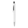 Branded Promotional PLASTIC PEN with Shiny Tip in Black Pen From Concept Incentives.