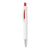 Branded Promotional PLASTIC PEN with Shiny Tip in Red Pen From Concept Incentives.