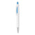 Branded Promotional PLASTIC PEN with Shiny Tip in Turquoise Pen From Concept Incentives.