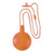 Branded Promotional ROUND BUBBLE BLOWER with Hanger Safetycord in Orange Bubble Blower From Concept Incentives.