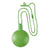 Branded Promotional ROUND BUBBLE BLOWER with Hanger Safetycord in Lime Bubble Blower From Concept Incentives.