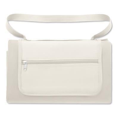 Branded Promotional PICNIC BLANKET in Beige Blanket From Concept Incentives.