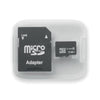 Branded Promotional MICRO SD CARD 16GB with Sd Adapter in Clear Transparent Memory Card From Concept Incentives.