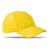 Branded Promotional 6 PANEL STRUCTURED CAP in Yellow Baseball Cap From Concept Incentives.