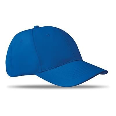 Branded Promotional 6 PANEL STRUCTURED CAP in Royal Blue Baseball Cap From Concept Incentives.