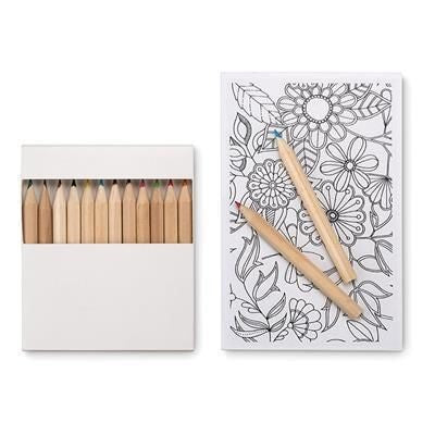 Branded Promotional PAINT & RELAX DRAWING ADULT SET Colouring Book From Concept Incentives.