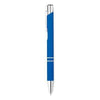 Branded Promotional AOSTA PUSH BUTTON BALL PEN in Royal Blue Pen From Concept Incentives.