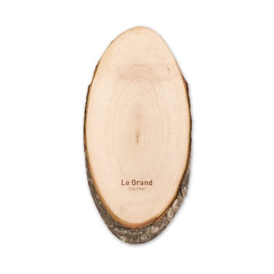 Branded Promotional ELLWOOD RUNDA OVAL WOOD BOARD with Bark Chopping Board From Concept Incentives.