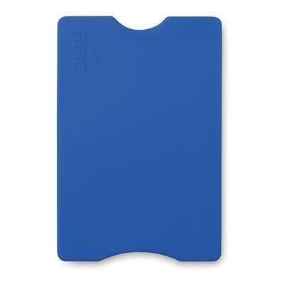 Branded Promotional PROTECTOR RFID CREDIT CARD PROTECTOR in Blue Credit Card Holder From Concept Incentives.