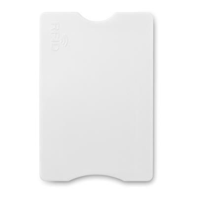 Branded Promotional PROTECTOR RFID CREDIT CARD PROTECTOR in White Credit Card Holder From Concept Incentives.