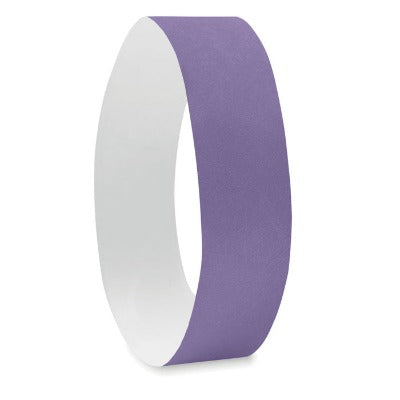 Branded Promotional ONE SHEET OF 10 WRISTBAND in Purple Wrist Band From Concept Incentives.
