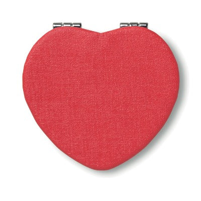 Branded Promotional HEART PU MIRROR Mirror From Concept Incentives.