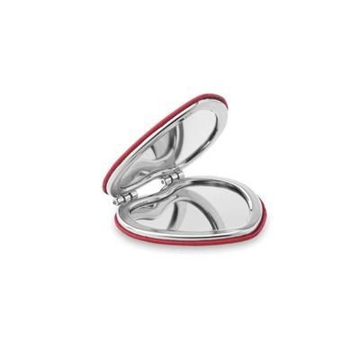 Branded Promotional HEART PU MIRROR Mirror From Concept Incentives.