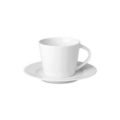 Branded Promotional CAPPUCCINO CUP AND SAUCER Coffee Cup &amp; Saucer Set From Concept Incentives.