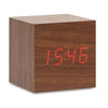 Branded Promotional LED TIME DISPLAY ALARM CLOCK AND THERMOMETER DISPLAY in Mdf Clock From Concept Incentives.