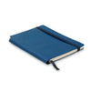 Branded Promotional A5 NOTE BOOK with Soft PU Cover in Blue from Concept Incentives
