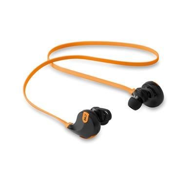 Branded Promotional BLUETOOTH STEREO EARPHONES with Built in Microphone Earphones From Concept Incentives.