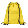 Branded Promotional LARGE DRAWSTRING BAG in 210d Polyester with Zippered Front Pocket Bag From Concept Incentives.