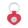 Branded Promotional HEART SHAPE SILICON KEYRING with Plain Metal Token Keyring From Concept Incentives.