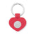 Branded Promotional HEART SHAPE SILICON KEYRING with Plain Metal Token Keyring From Concept Incentives.