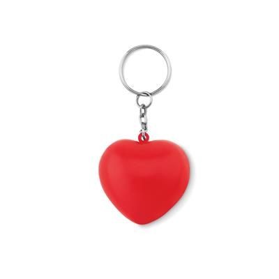 Branded Promotional PU HEART SHAPE KEYRING Keyring From Concept Incentives.