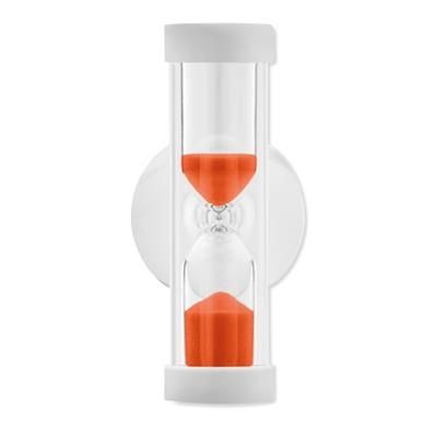 Branded Promotional 2 MINUTE SHOWER SAND TIMER with Suction Cup Timer From Concept Incentives.