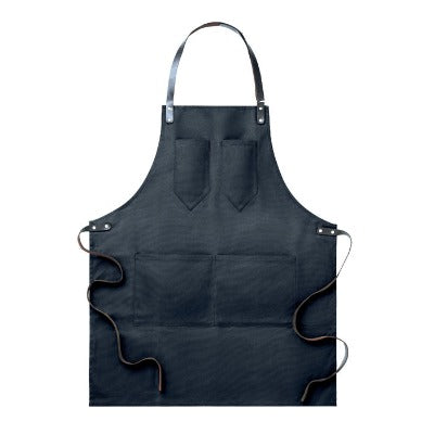 Branded Promotional APRON IN LEATHER in Black Apron from Concept Incentives