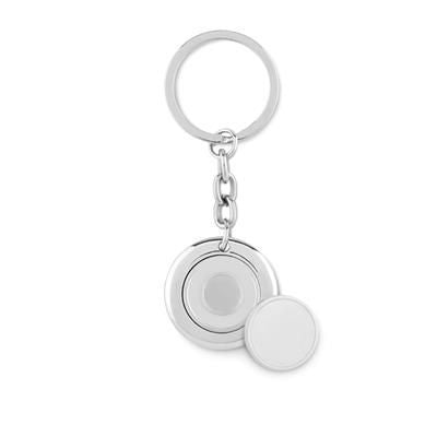 Branded Promotional KEYRING in Metal with Token Bottle Opener From Concept Incentives.