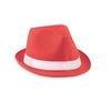 Branded Promotional COLOUR HAT in Polyester Straw with White Colour Band Hat From Concept Incentives.