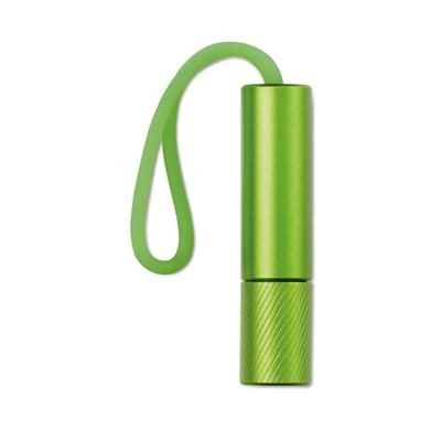 Branded Promotional 1 LED ALUMINIUM METAL TORCH with Glow in the Dark Loop Torch From Concept Incentives.