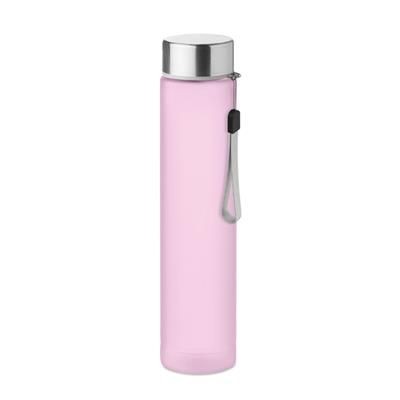 Branded Promotional TRAVEL BOTTLE in Tritan 300ml with Stainless Steel Metal Lid Sports Drink Bottle From Concept Incentives.