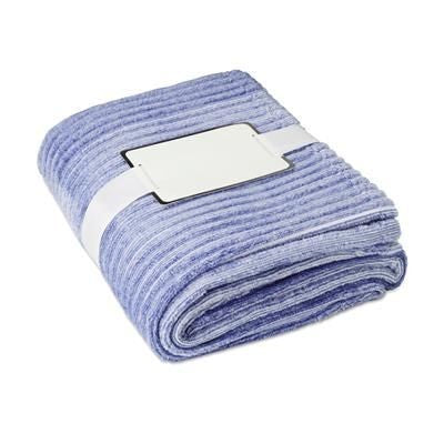 Branded Promotional 280g YARN DYED STRIPE FLANNEL PICNIC BLANKET 100% POLYESTER Blanket From Concept Incentives.