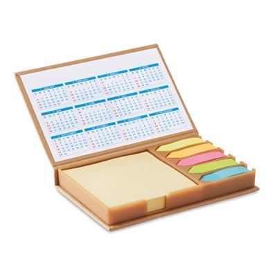 Branded Promotional DESK SET with Colour Page Tabs & Memo Pads Note Pad From Concept Incentives.