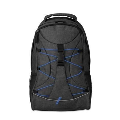Branded Promotional BACKPACK RUCKSACK in 600d 2 Tone Polyester Bag From Concept Incentives.