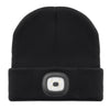 Branded Promotional BEANIE in Acrylic with Detachable Cob Light on Front Hat From Concept Incentives.