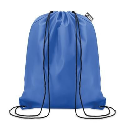 Branded Promotional DRAWSTRING BAG in 190t Rpet with Pp Strings Bag From Concept Incentives.