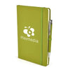 Branded Promotional 2-IN-1 A5 MOLE NOTEBOOK & PEN in Light Green Jotter From Concept Incentives.