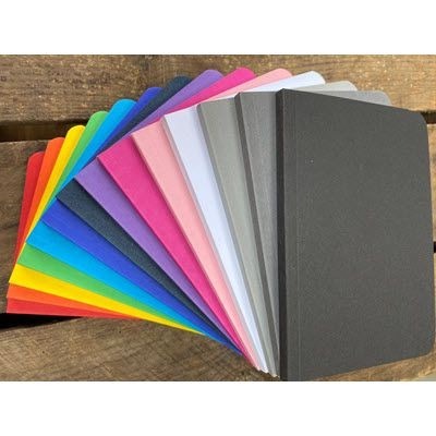 Branded Promotional RAMPTON A6 ECO FLEXI NOTE BOOK with Recycled Card Cover Note Pad From Concept Incentives.