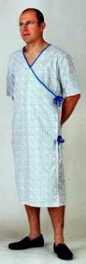 Branded Promotional MULTI PURPOSE HOSPITAL PATIENT GOWN Gown From Concept Incentives.
