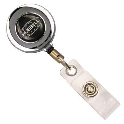 Branded Promotional METAL SECURITY SKI PASS HOLDER PULL REEL Ski Holder Strap From Concept Incentives.