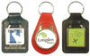 Branded Promotional MEDALLION KEYRING in Recycled Bonded Leather or Real Leather Keyring From Concept Incentives.